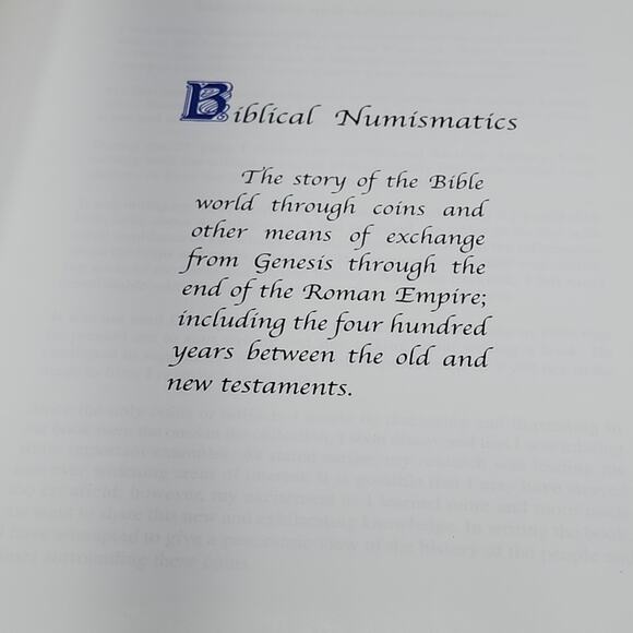 Biblical Numismatics: Thirty Pieces of Silver - HC Author Signed Dedication - Picture 7 of 16